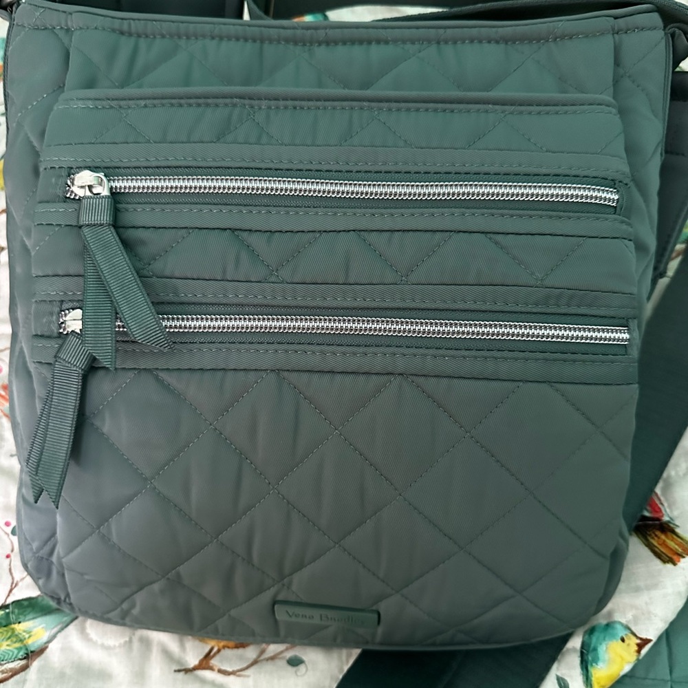 Vera  Bradley Triple Zip Hipster Crossbody Bag